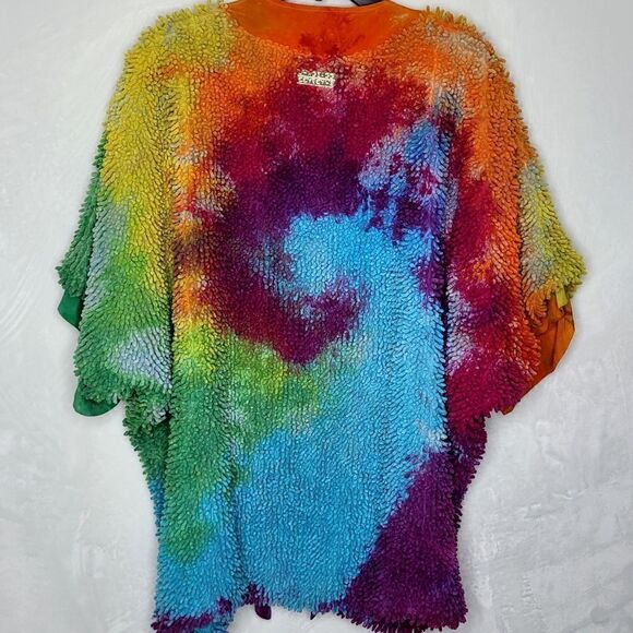 SHAGBAGG Tie Dye Shagbomb Silk Lined Jacket Size Medium - Picture 15 of 15